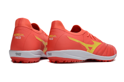 Mizuno Morelia Neo Sala TF Low-Tops Soccer Shoes - Red/Yellow/White