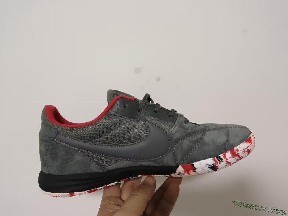 Nike Premier 2 Sala IC Low-Tops Soccer Shoes - Grey/Black/Red