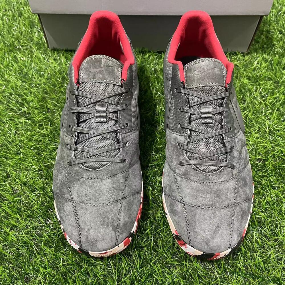 Nike Premier 2 Sala IC Low-Tops Soccer Shoes - Grey/Black/Red