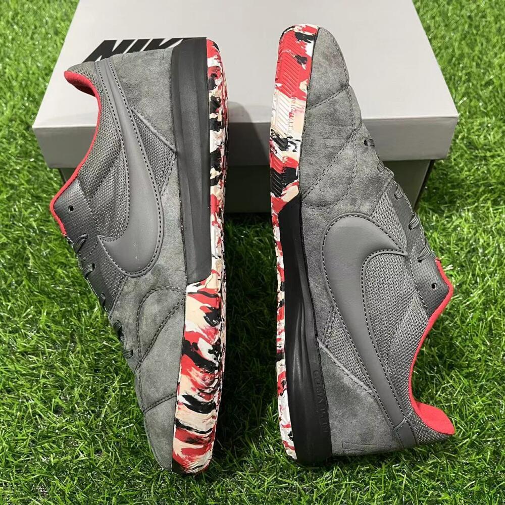 Nike Premier 2 Sala IC Low-Tops Soccer Shoes - Grey/Black/Red