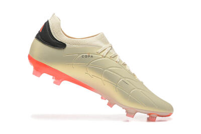 Adidas Copa Pure 2+ FG Low-Tops Soccer Cleats - Beige/Black/Red