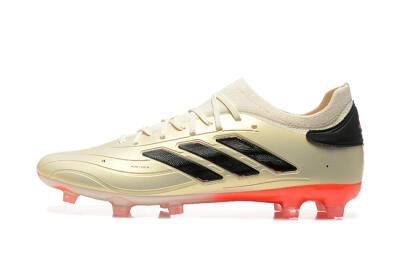 Adidas Copa Pure 2+ FG Low-Tops Soccer Cleats - Beige/Black/Red