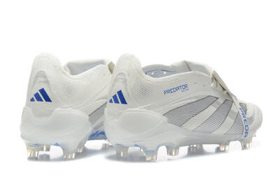 Adidas Predator Elite 25 Foldover Tongue FG Low-Tops Soccer Cleats - Beige/Blue/Silver