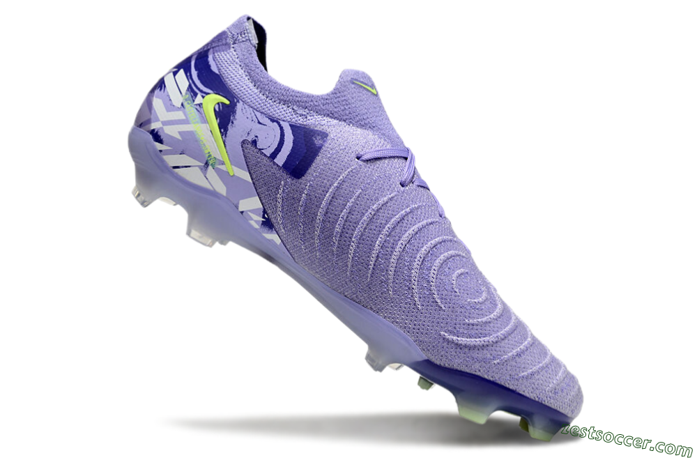 Nike Phantom Luna Elite FG Low-Tops Soccer Cleats - Purple/Yellow/White 5
