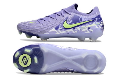 Nike Phantom Luna Elite FG Low-Tops Soccer Cleats - Purple/Yellow/White