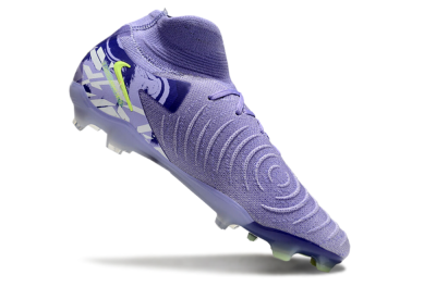 Nike Phantom Luna Elite FG High-Tops Soccer Cleats - Purple/Yellow/White
