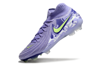 Nike Phantom Luna Elite FG High-Tops Soccer Cleats - Purple/Yellow/White