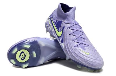 Nike Phantom Luna Elite FG High-Tops Soccer Cleats - Purple/Yellow/White