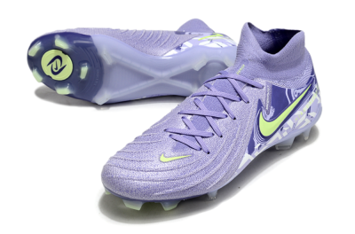 Nike Phantom Luna Elite FG High-Tops Soccer Cleats - Purple/Yellow/White