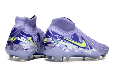 Nike Phantom Luna Elite FG High-Tops Soccer Cleats - Purple/Yellow/White