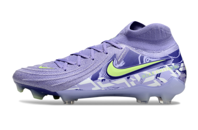 Nike Phantom Luna Elite FG High-Tops Soccer Cleats - Purple/Yellow/White