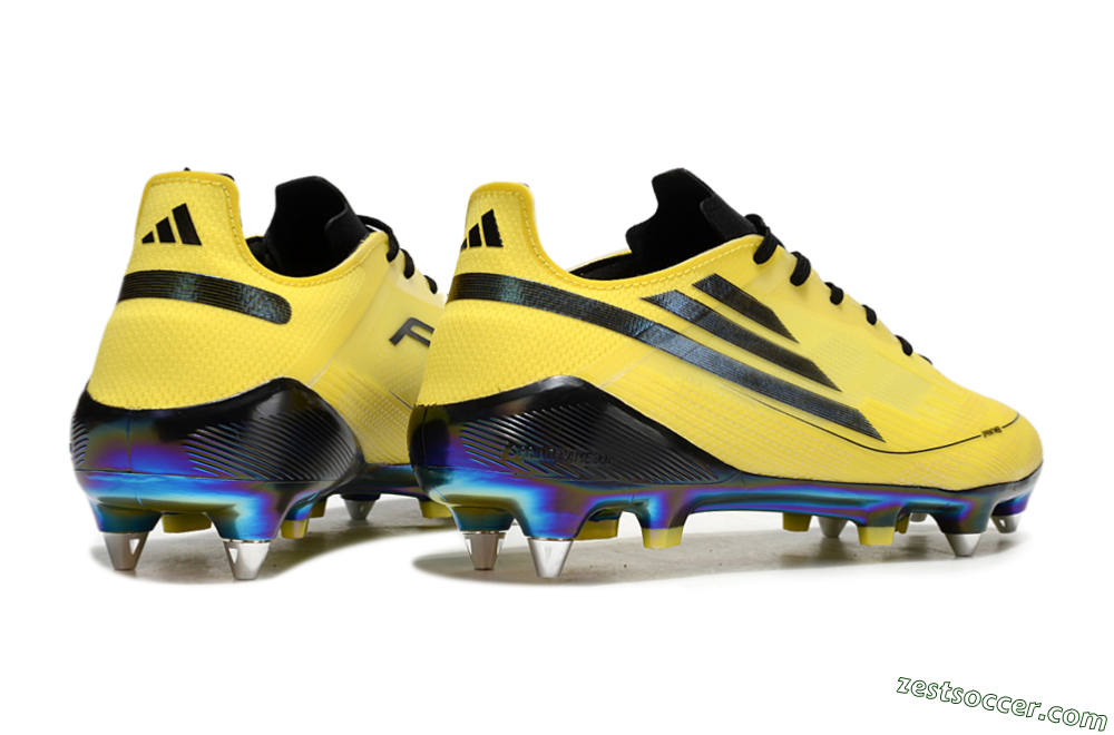 Adidas F50 Elite SG Low-Tops Soccer Cleats - Yellow/Black/Gold 6