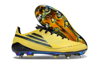 Adidas F50 Elite SG Low-Tops Soccer Cleats - Yellow/Black/Gold