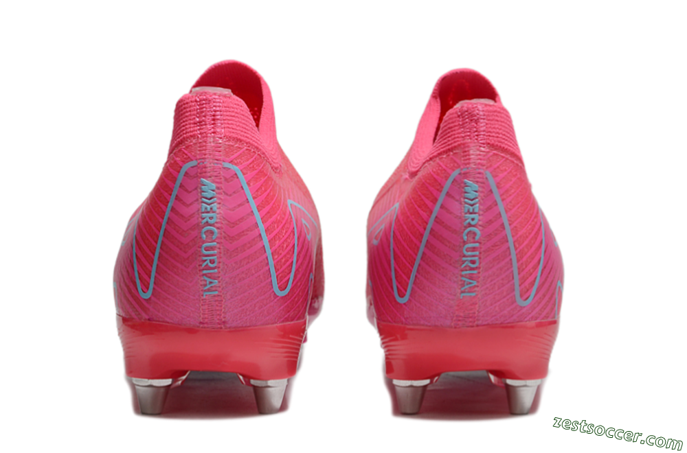 Nike Air Zoom Mercurial Vapor 16 Elite SG Low-Tops Soccer Cleats - Pink/Jade 5