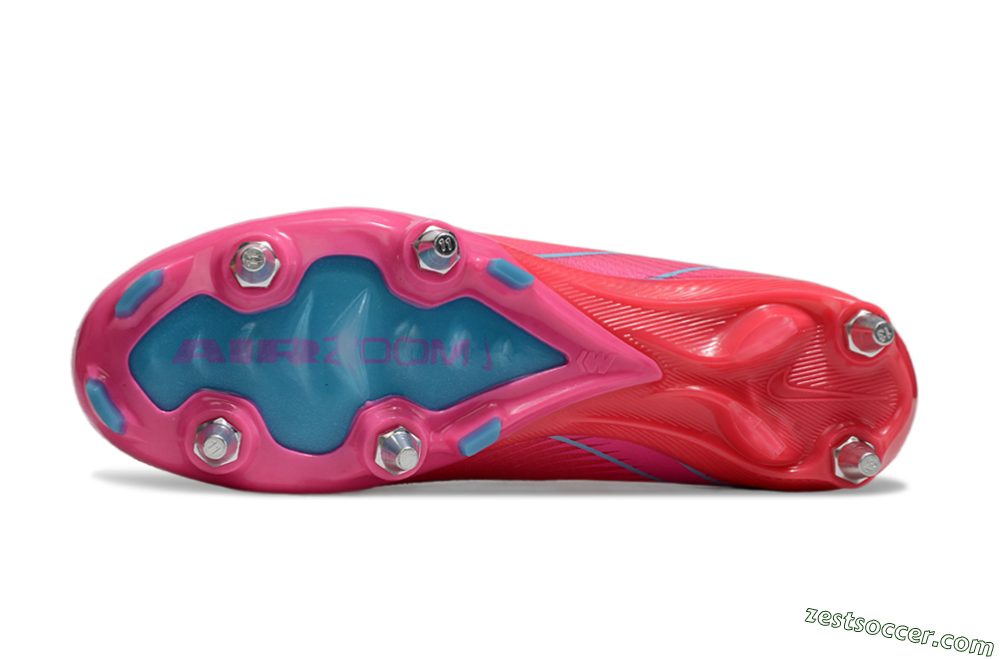 Nike Air Zoom Mercurial Vapor 16 Elite SG Low-Tops Soccer Cleats - Pink/Jade 6