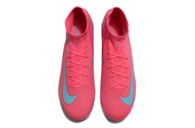 Nike Air Zoom Mercurial Superfly 10 Elite AG High-Tops Soccer Cleats - Pink/Jade