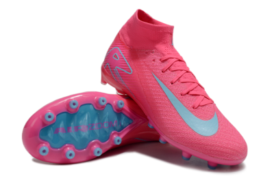 Nike Air Zoom Mercurial Superfly 10 Elite AG High-Tops Soccer Cleats - Pink/Jade