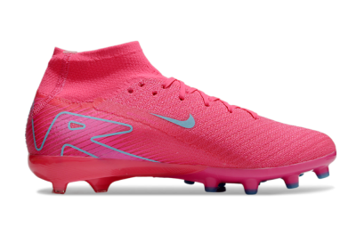 Nike Air Zoom Mercurial Superfly 10 Elite AG High-Tops Soccer Cleats - Pink/Jade