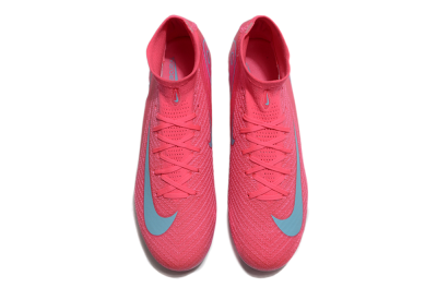 Nike Air Zoom Mercurial Superfly 10 Elite SG High-Tops Soccer Cleats - Pink/Jade