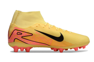 Nike Air Zoom Mercurial Superfly 10 Academy AG High-Tops Soccer Cleats - Yellow/Black/Red