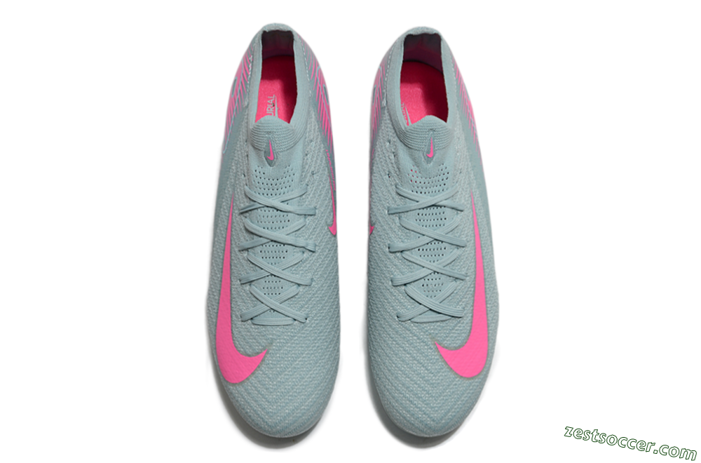 Nike Air Zoom Mercurial Vapor 16 Elite SG Low-Tops Soccer Cleats - Jade/Pink 4