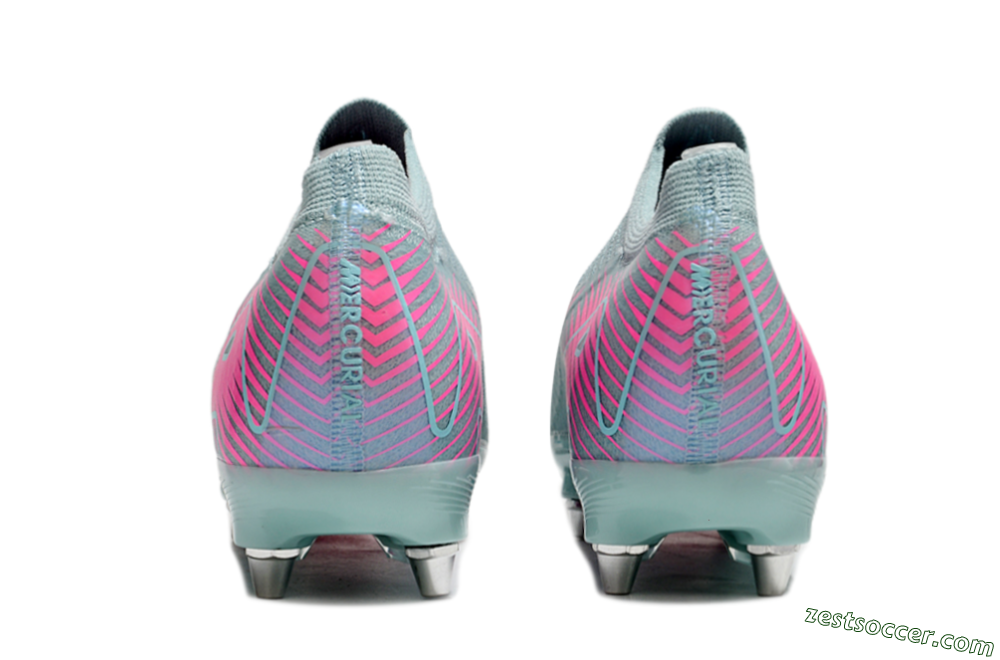 Nike Air Zoom Mercurial Vapor 16 Elite SG Low-Tops Soccer Cleats - Jade/Pink 5