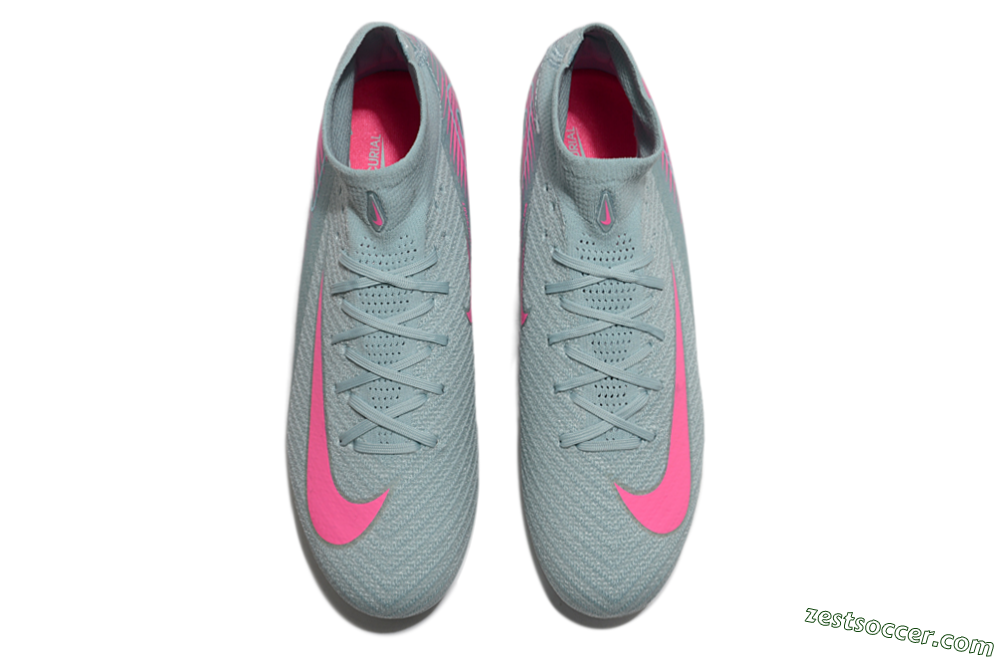 Nike Air Zoom Mercurial Superfly 10 Elite SG High-Tops Soccer Cleats - Jade/Pink 4