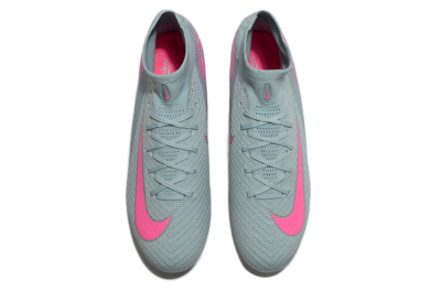 Nike Air Zoom Mercurial Superfly 10 Elite SG High-Tops Soccer Cleats - Jade/Pink