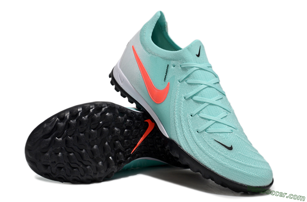 Nike Phantom Luna Elite TF Low-Tops Soccer Shoes - Jade/Red/White 3