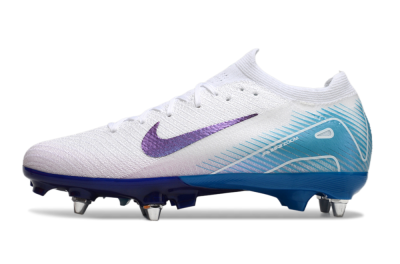 Nike Air Zoom Mercurial Vapor 16 Elite SG Low-Tops Soccer Cleats - White/Purple/Jade
