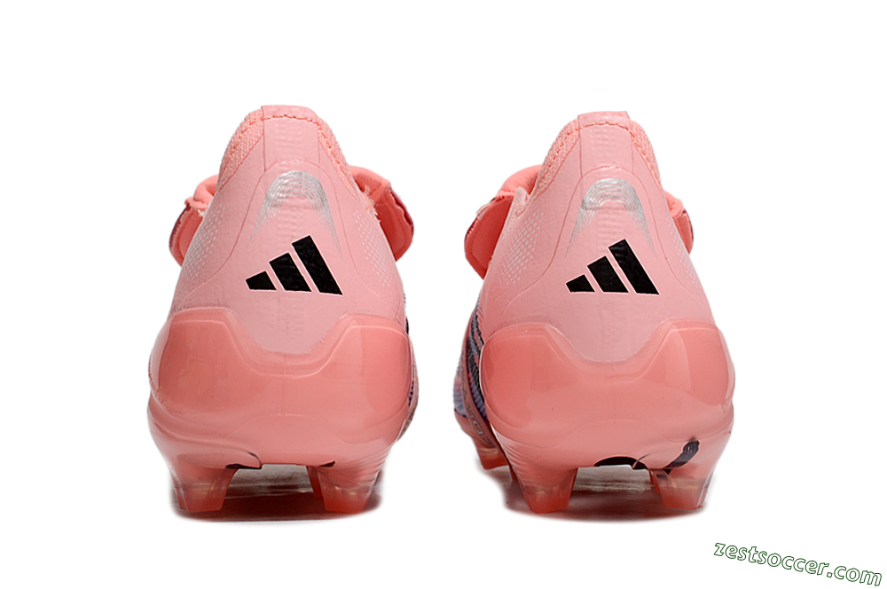 Adidas Predator Elite 25 Foldover Tongue FG Low-Tops Soccer Cleats - Pink/Blue/Black 5