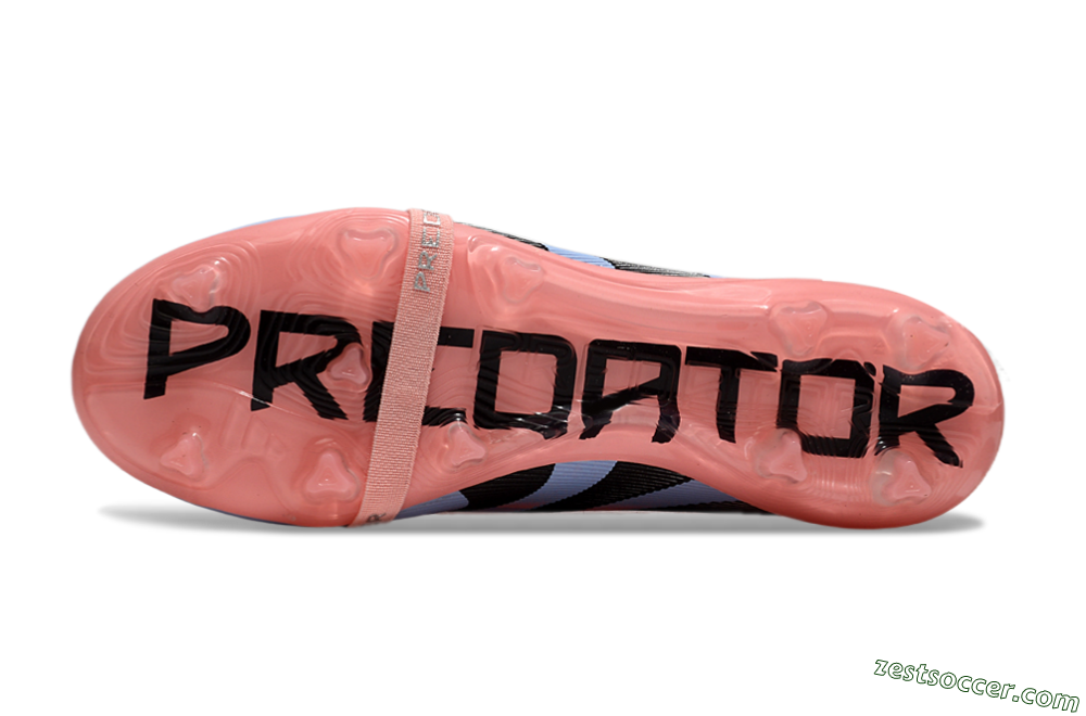 Adidas Predator Elite 25 Foldover Tongue FG Low-Tops Soccer Cleats - Pink/Blue/Black 6