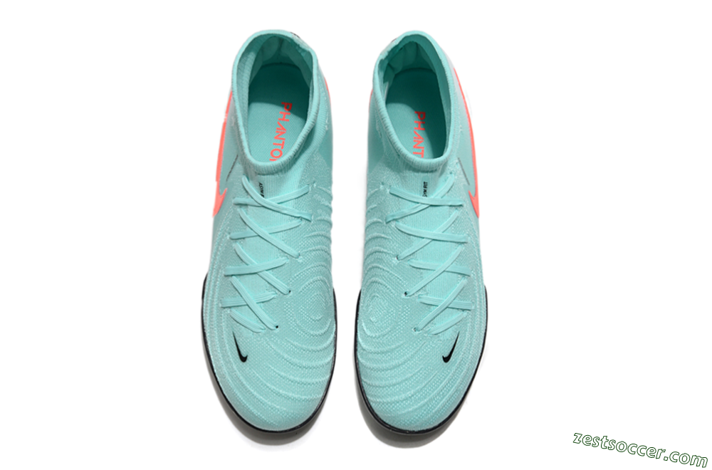 Nike Phantom Luna Elite TF High-Tops Soccer Shoes - Jade/Red/White 4