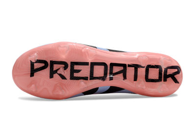 Adidas Predator Laceless Elite 25 FG Low-Tops Soccer Cleats - Pink/Blue/Black