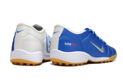 Nike Total 90 II TF Low-Tops Soccer Shoes - Blue/White/Brown