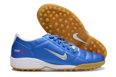 Nike Total 90 II TF Low-Tops Soccer Shoes - Blue/White/Brown