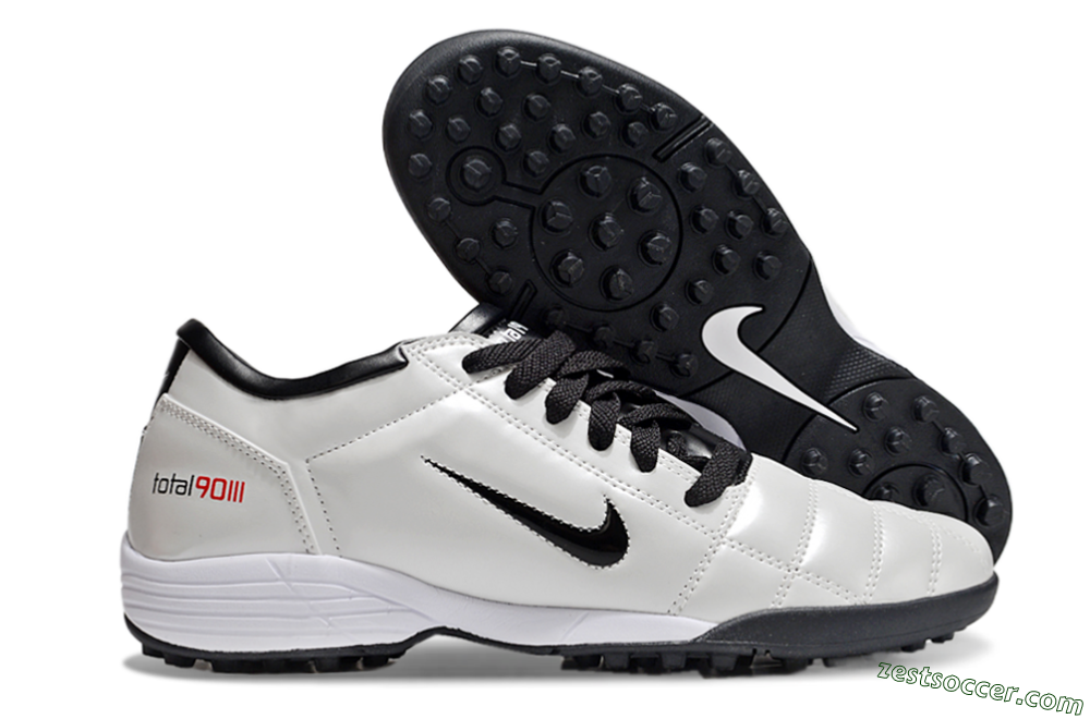 Nike Total 90 II TF Low-Tops Soccer Shoes - Beige/Black/White 0