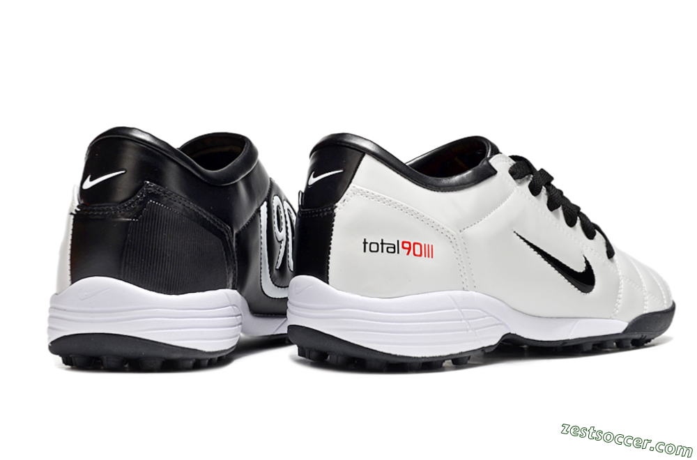 Nike Total 90 II TF Low-Tops Soccer Shoes - Beige/Black/White 6