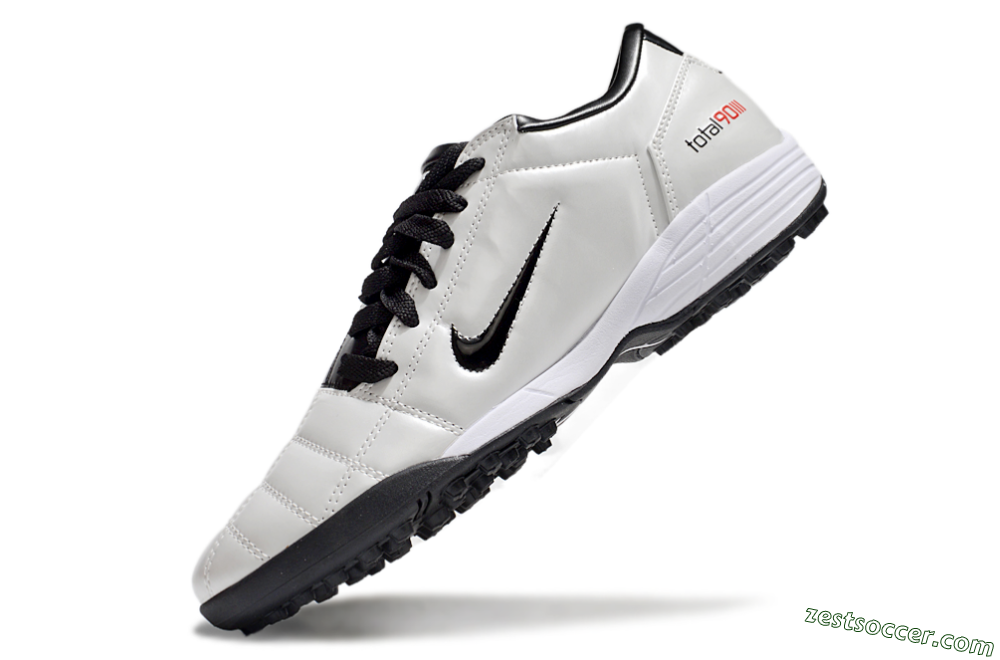 Nike Total 90 II TF Low-Tops Soccer Shoes - Beige/Black/White 5