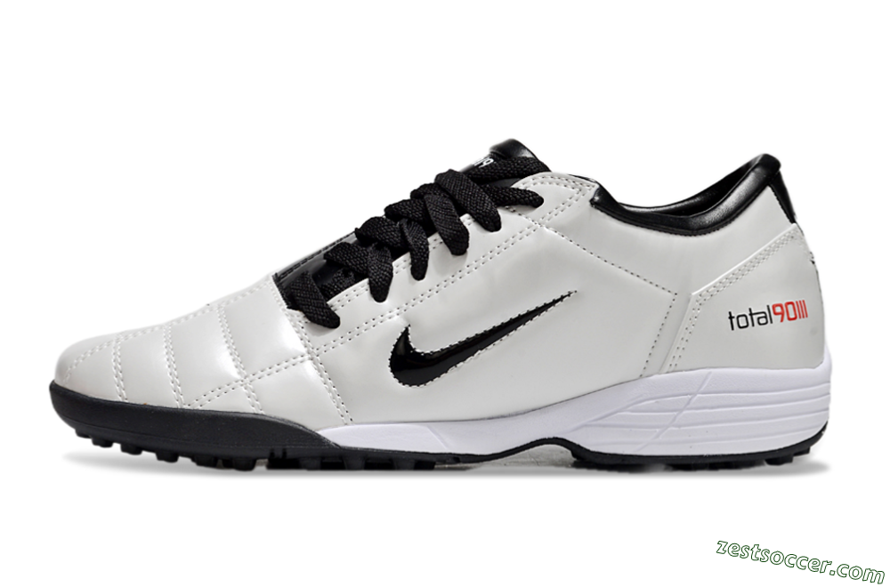 Nike Total 90 II TF Low-Tops Soccer Shoes - Beige/Black/White 2