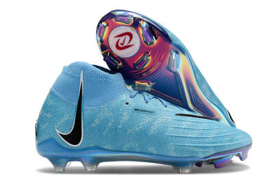 Nike Phantom Luna Elite FG High-Tops Soccer Cleats - Jade/Black/White
