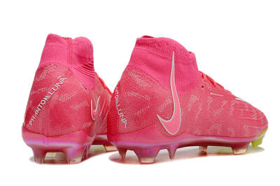 Nike Phantom Luna Elite FG High-Tops Soccer Cleats - Pink/White/Yellow