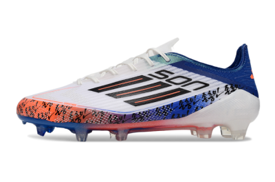 Adidas F50 Elite FG Low-Tops Soccer Cleats - White/Red/Blue
