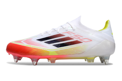 Adidas F50 Elite SG Low-Tops Soccer Cleats - White/Red/Yellow
