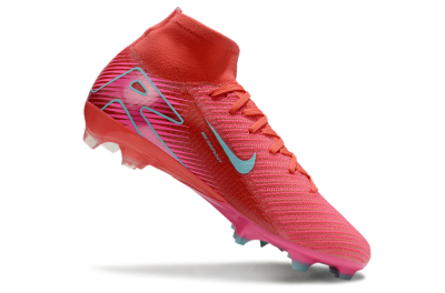Nike Air Zoom Mercurial Superfly 10 Elite FG High-Tops Soccer Cleats - Red/Jade/White
