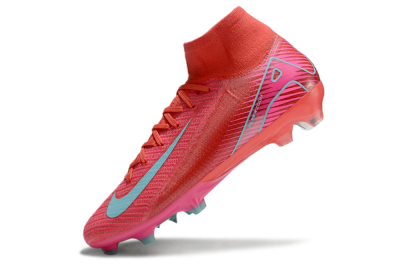 Nike Air Zoom Mercurial Superfly 10 Elite FG High-Tops Soccer Cleats - Red/Jade/White