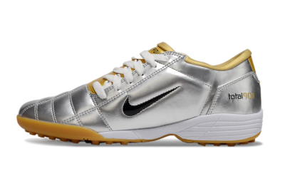 Nike Total 90 II TF Low-Tops Soccer Shoes - Silver/Black/White
