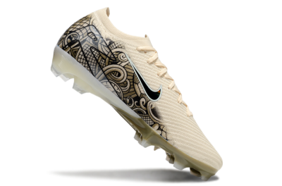Nike Air Zoom Mercurial Vapor 16 Elite FG Low-Tops Soccer Cleats - Beige/Black/White