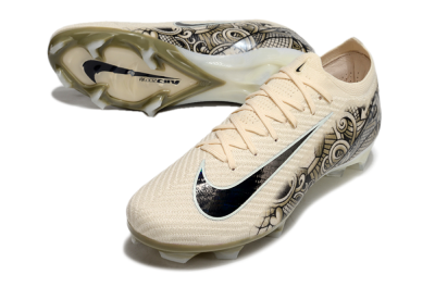 Nike Air Zoom Mercurial Vapor 16 Elite FG Low-Tops Soccer Cleats - Beige/Black/White