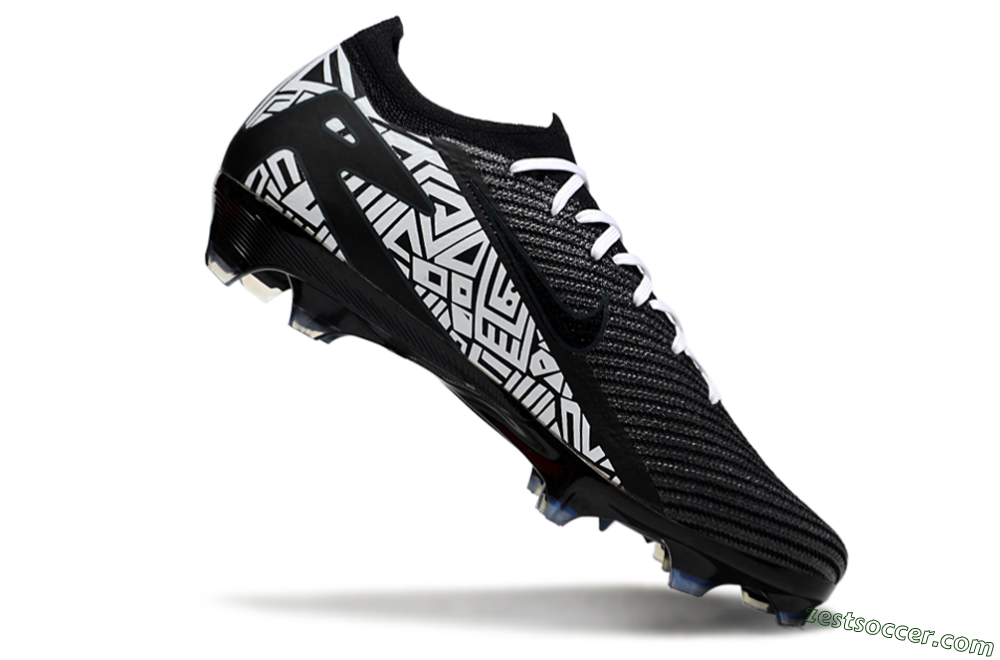 Nike Air Zoom Mercurial Vapor 16 Elite FG Low-Tops Soccer Cleats - Black/White/Blue 4